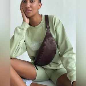 Mandrn genuine leather Fanny pack atlas crossbody